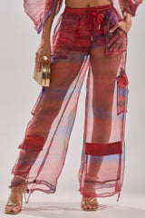 LETS LIVE IN THE MOMENT CHIFFON TROUSER