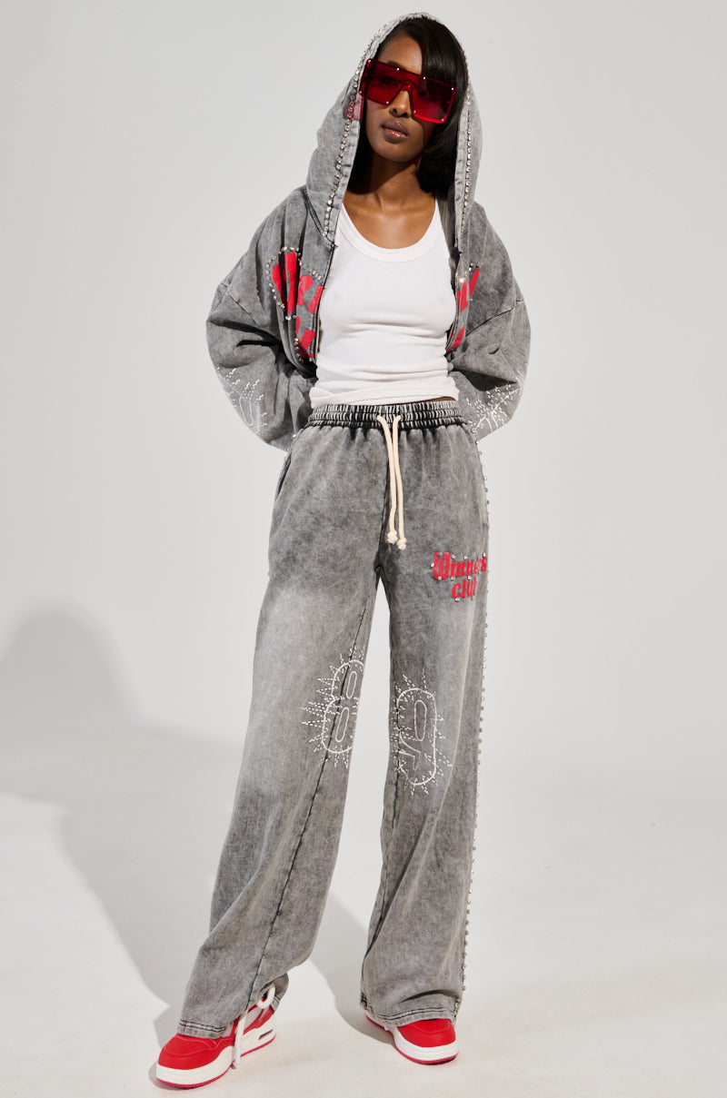 WINNERS CLUB WIDE LEG JOGGER