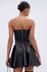 VAL PU MINI DRESS