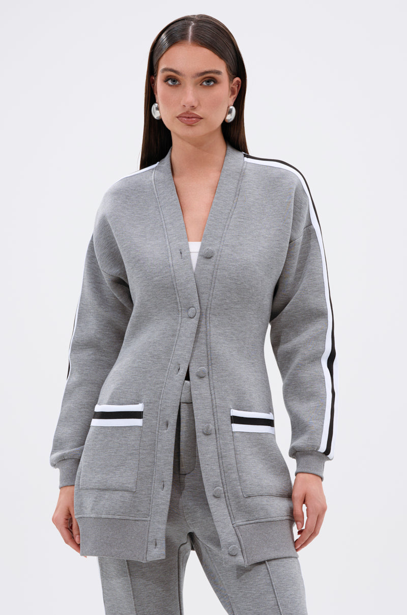 YOU KNOW THE DRILL CARDIGAN