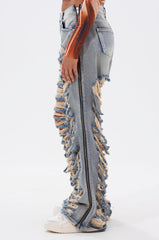REAL TALK DISTRESSED JEANS