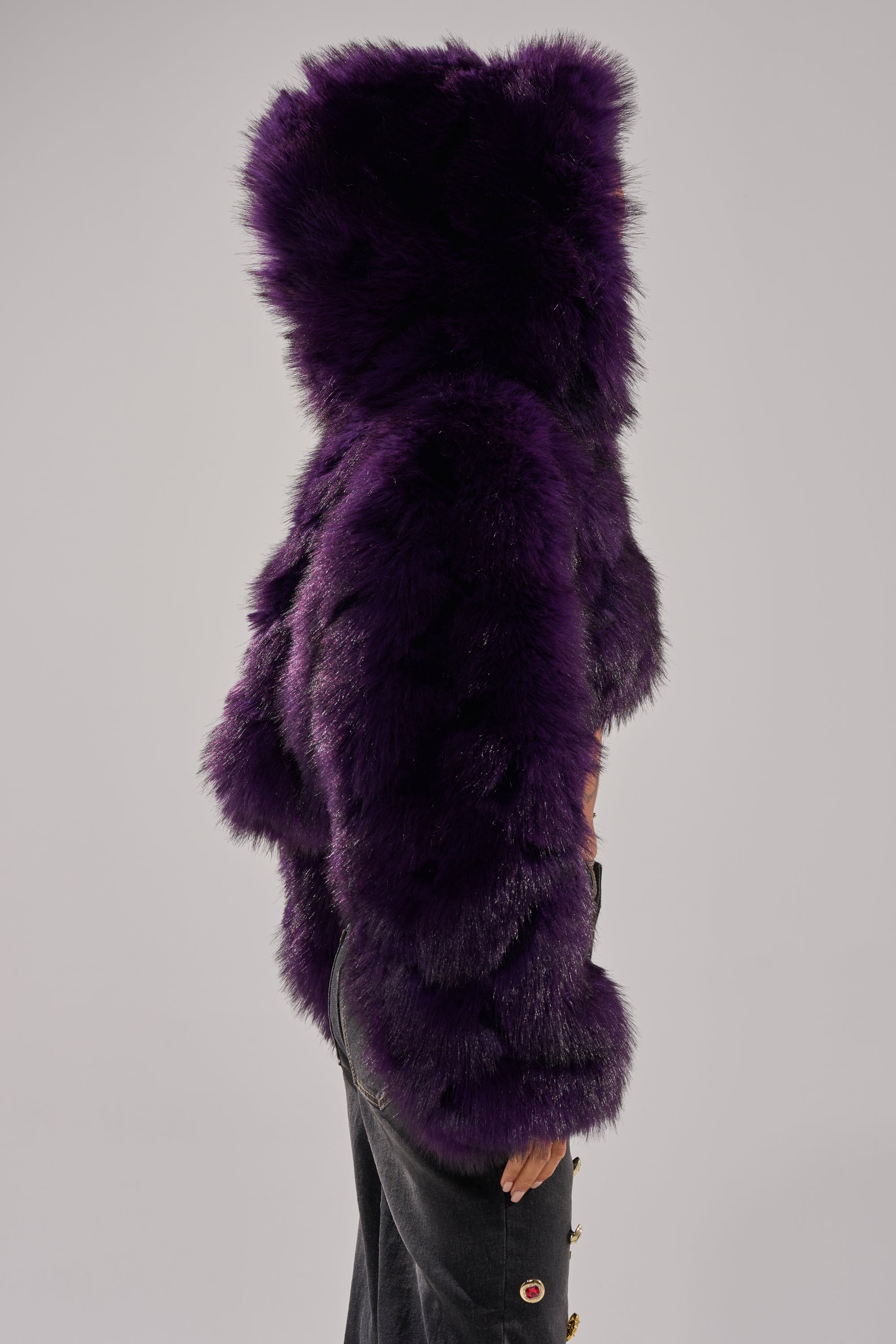JUST A FLING CROPPED FAUX FUR