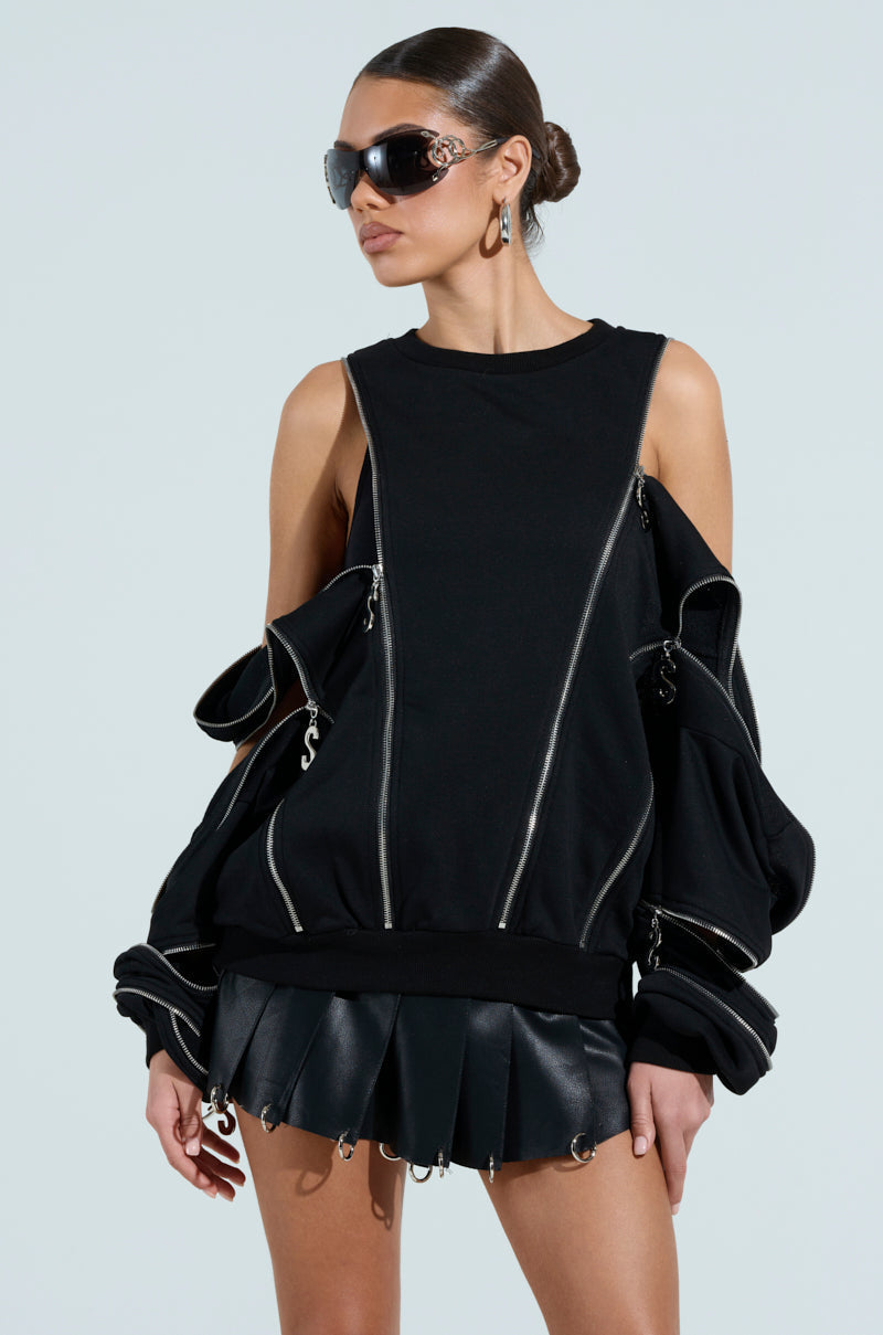 UNZIP ME SWEATSHIRT