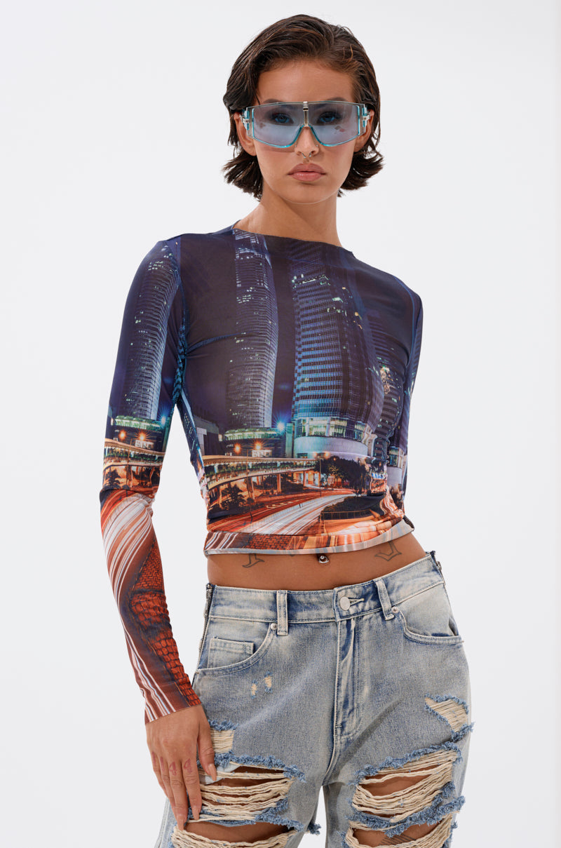 CITY LOVER MESH LONG SLEEVE