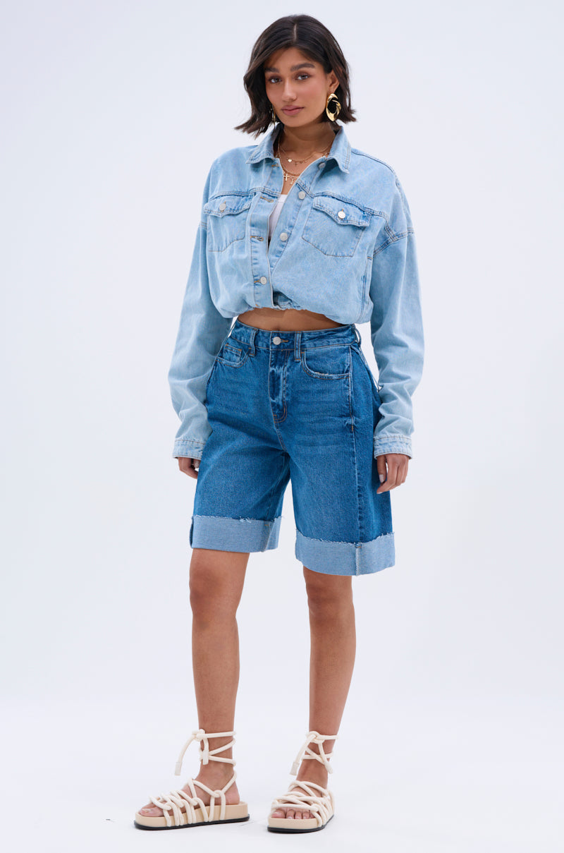 IGGY ADJUSTABLE DENIM JACKET