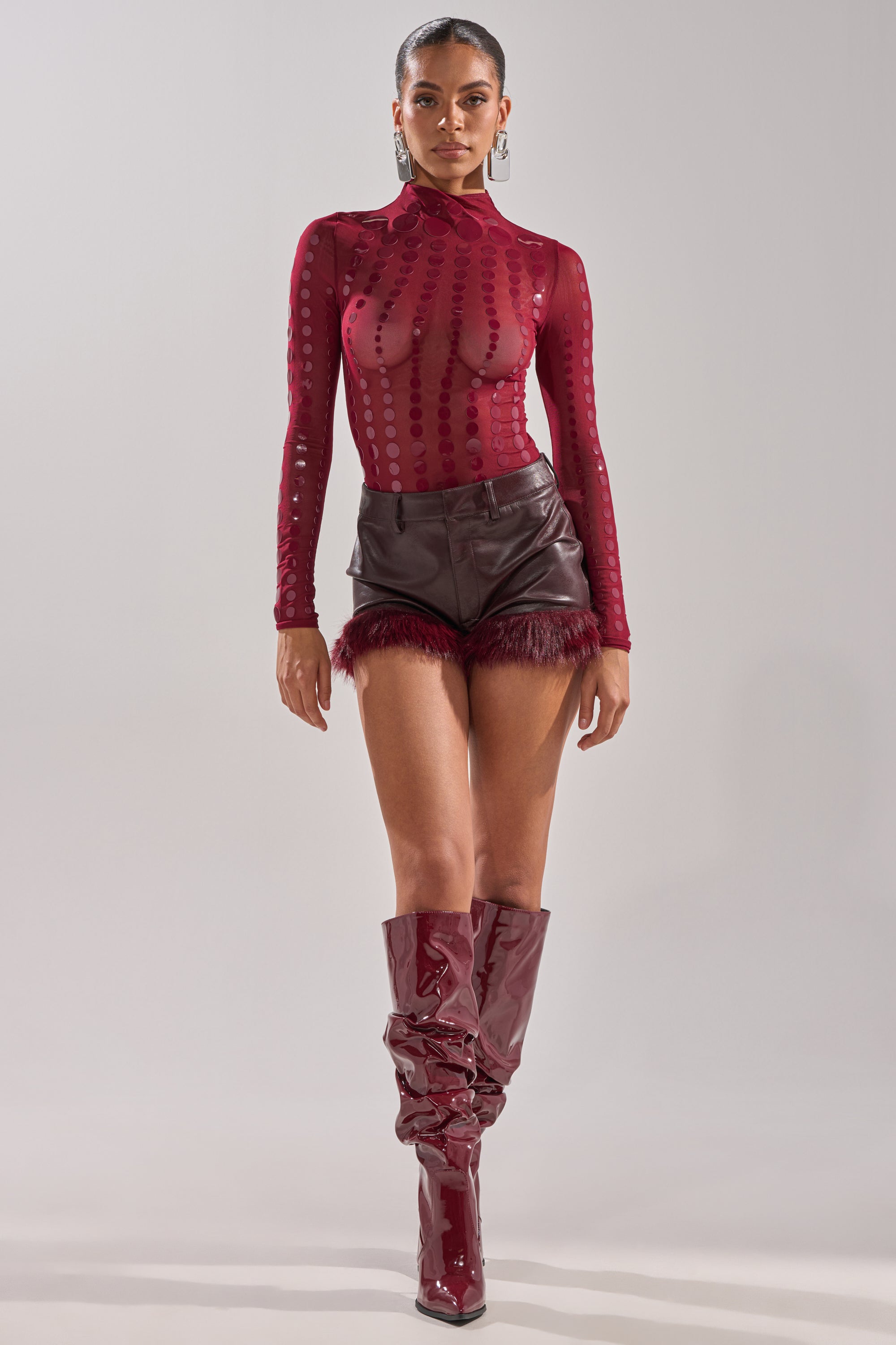 THE BEST FAUX LEATHER SHORTS WITH FUR