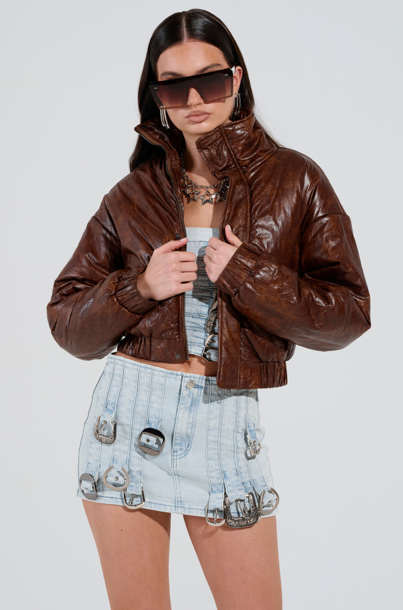 EYES OF THE NIGHT PUFFER JACKET