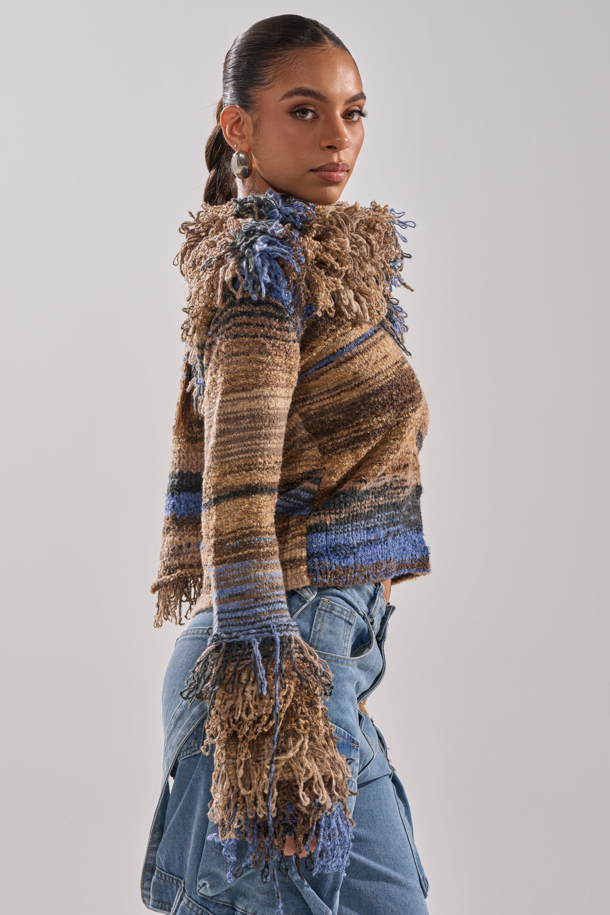 ALWAYS ON MY MIND FRINGE SWEATER