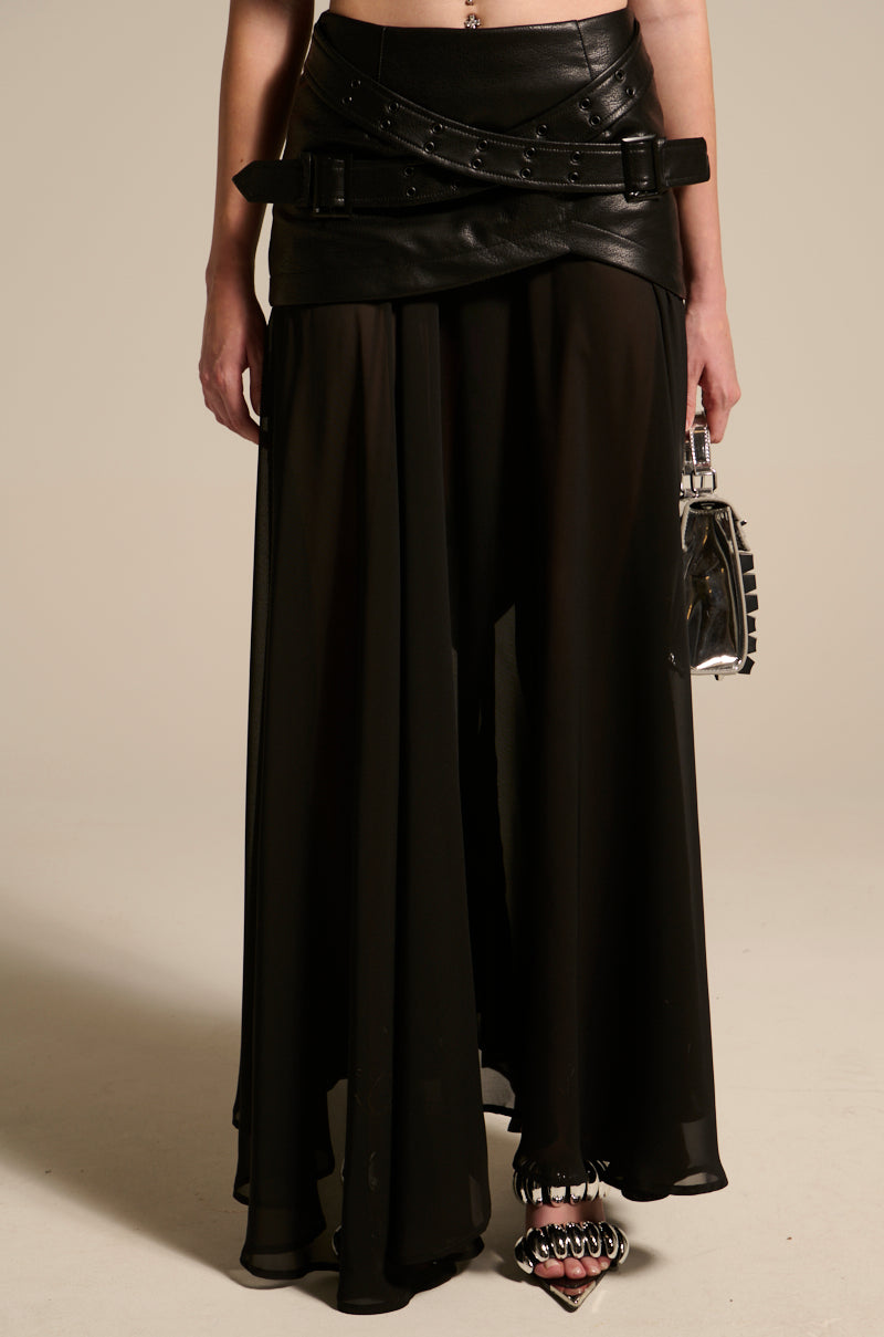 DARK NIGHT MIDI SKIRT