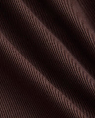 Strapless Dress in Stretch Linen | Dark Brown