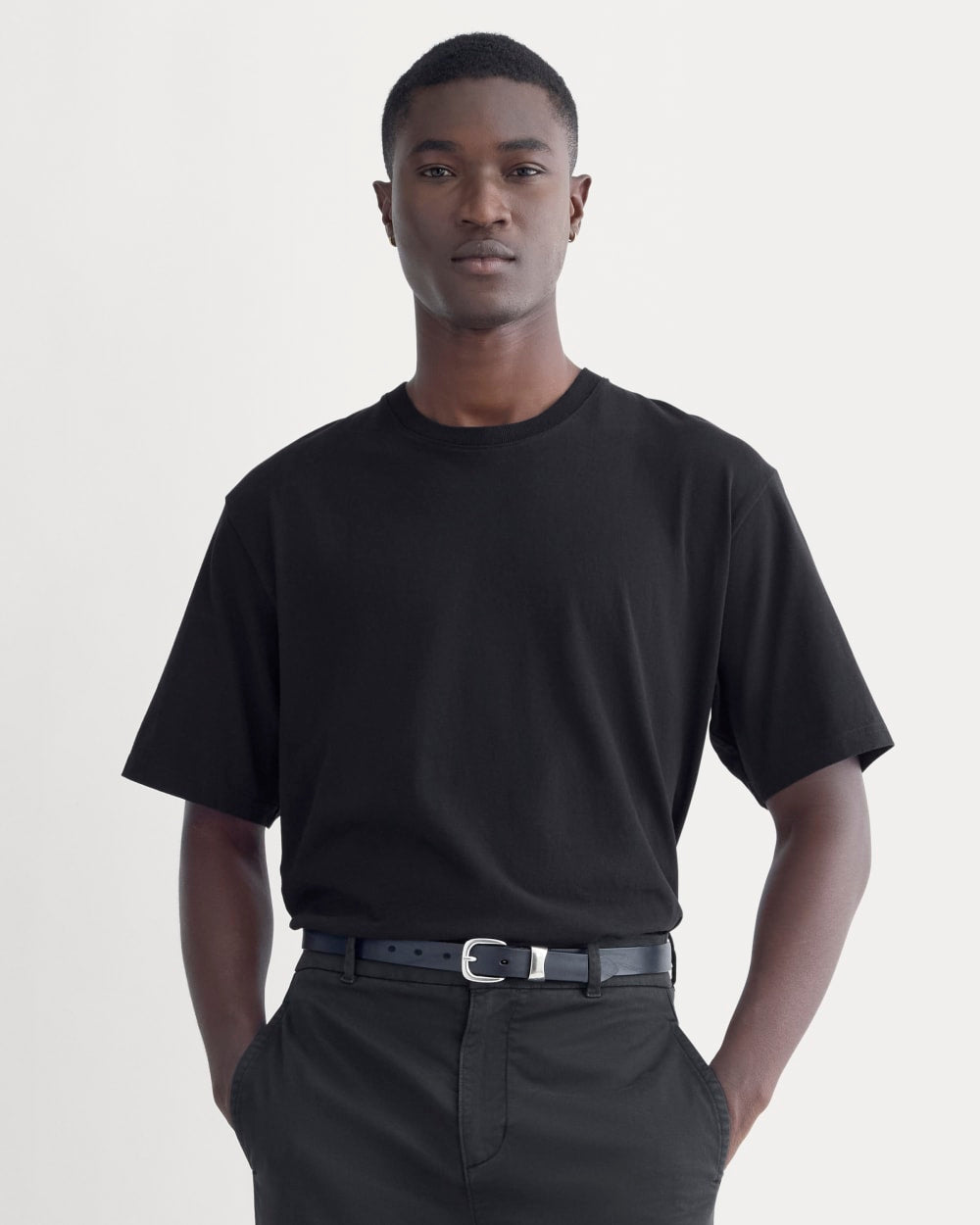 Relaxed Midweight Tee | Black