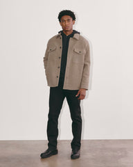The Wool Overshirt | Heather Taupe