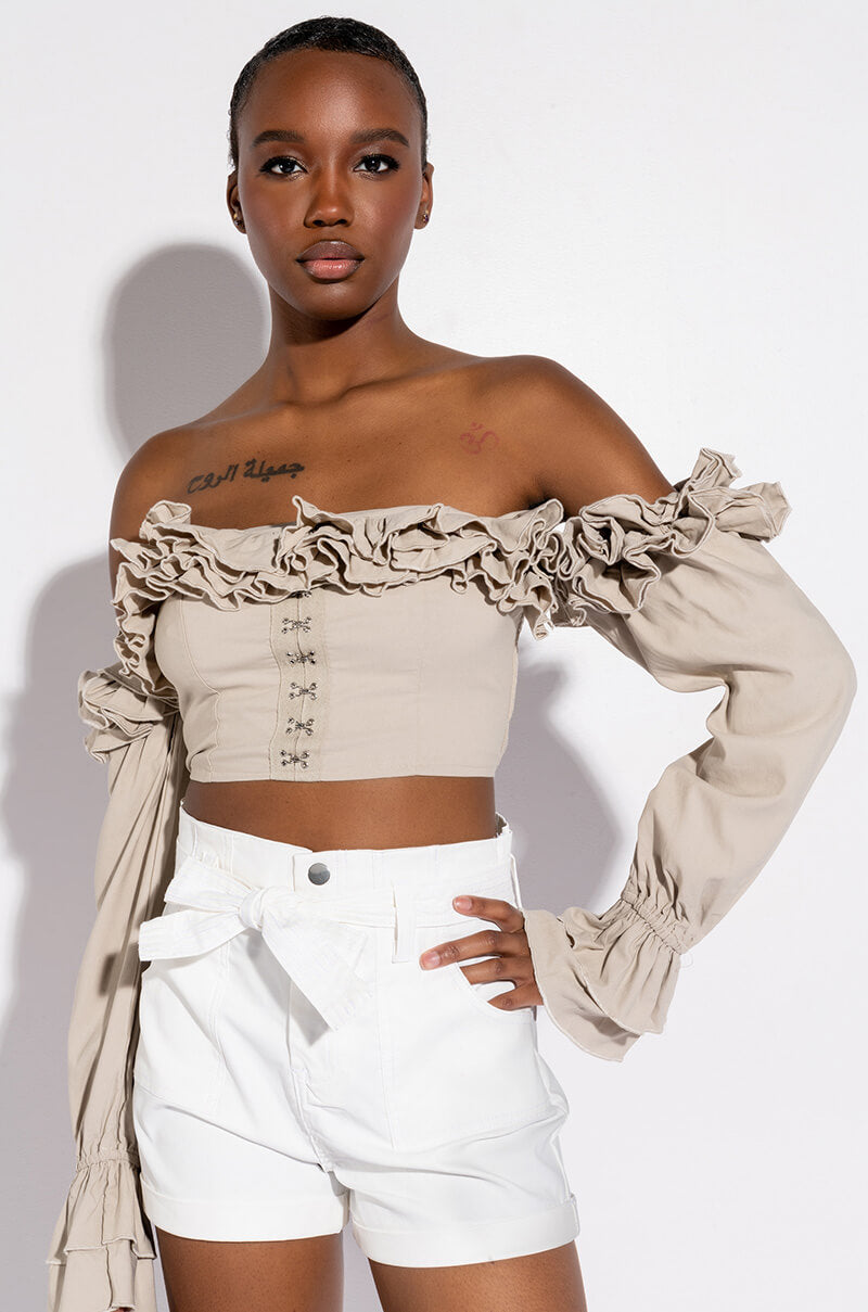 ALPHA HIGH RISE PLEATHER SHORTS