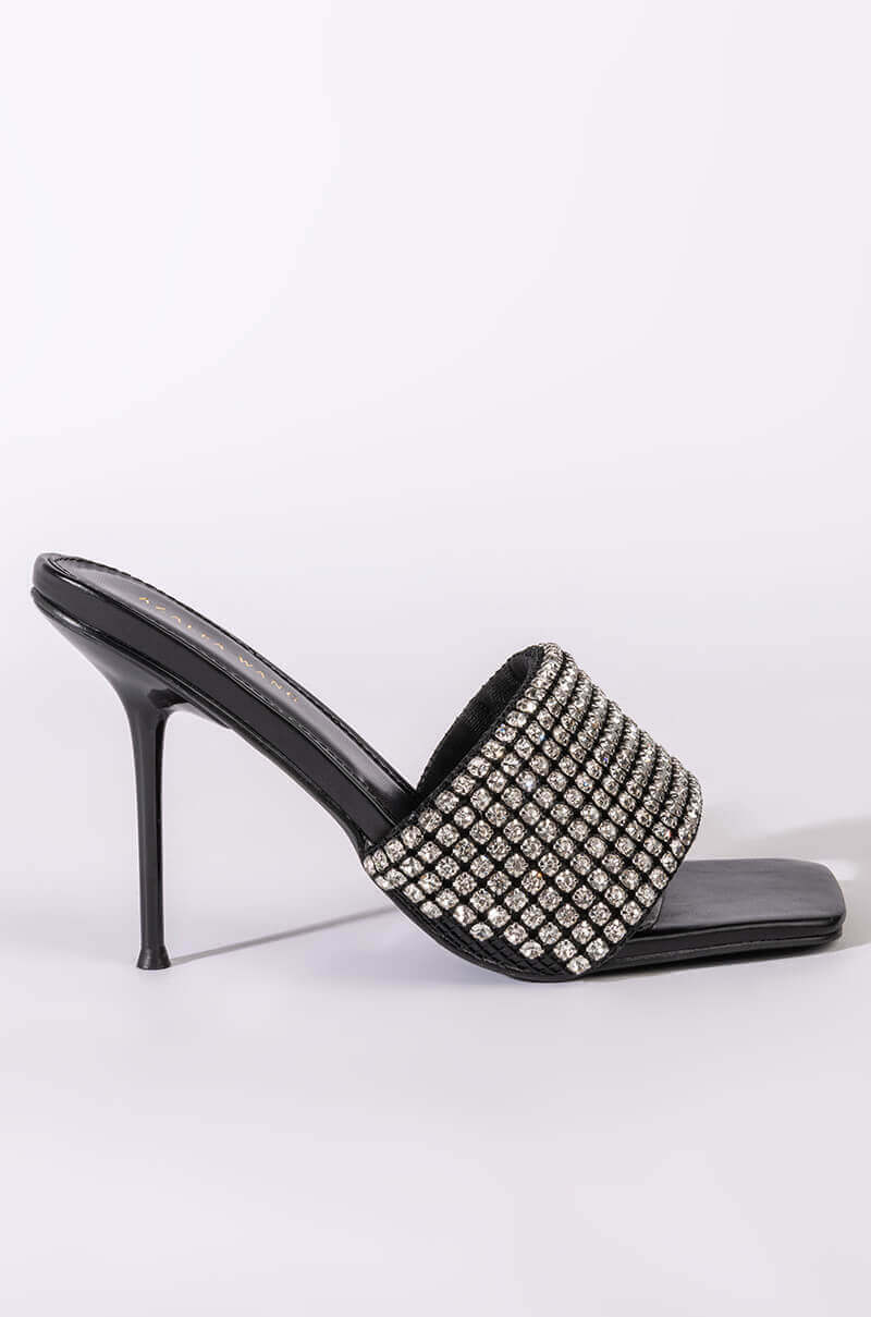 AZALEA WANG DIRTY DANCING STILETTO SANDAL IN BLACK