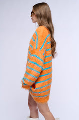 BABY FRESH OVERSIZED FUZZY CARDIGAN
