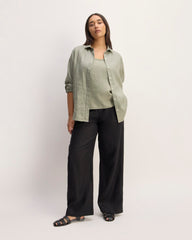 The Scoop Tank in Linen | Sage Green
