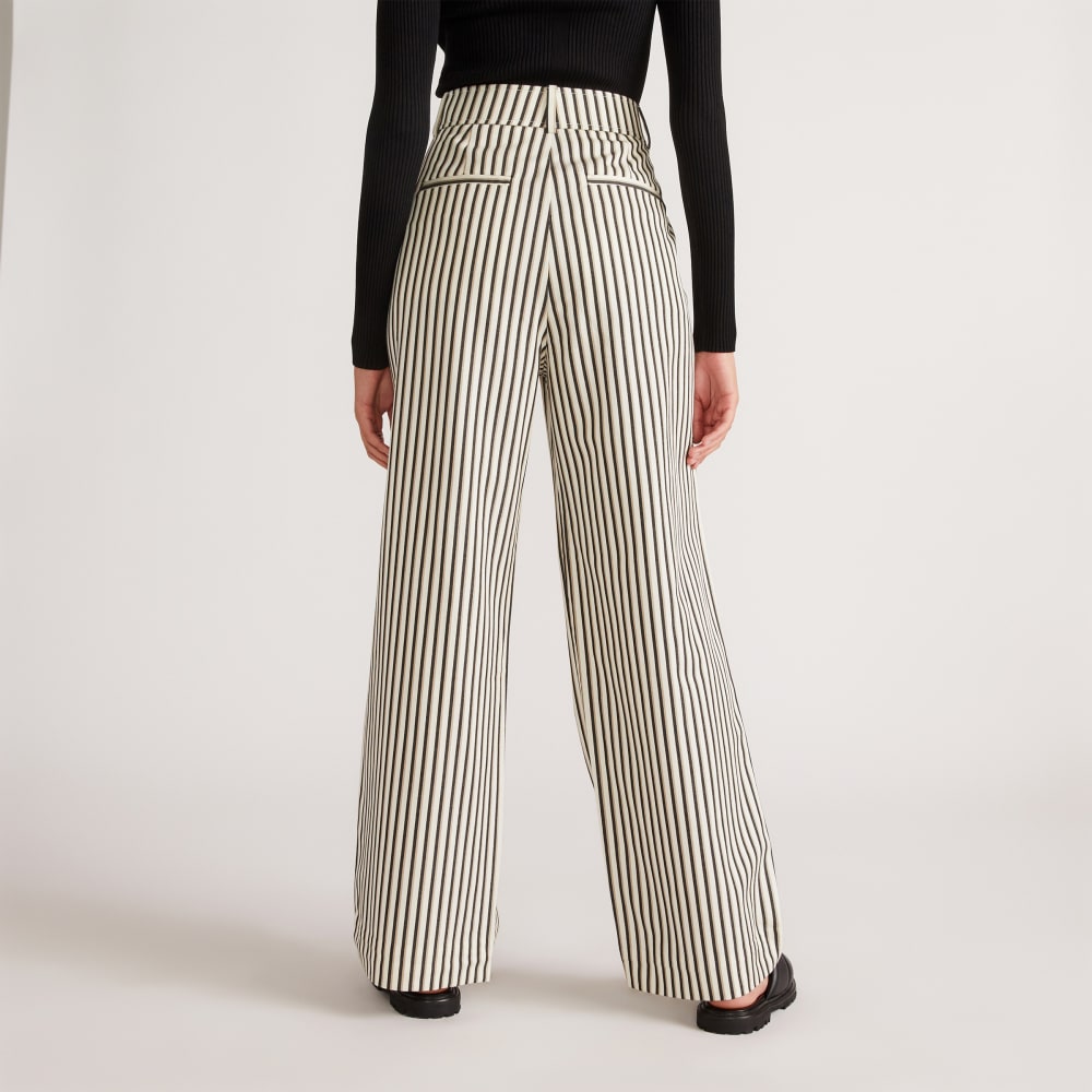The Draper Pleated Pant in Buttersmooth | Ombre Stripe | 30" Inseam