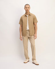 The Supima® Short-Sleeve Poplin Shirt | Tiger's Eye