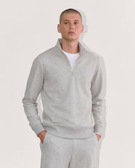 The Off-Duty Terry Quarter-Zip |  Heathered Grey