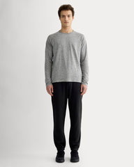 The Rec Long-Sleeve Crew |  Heathered Grey