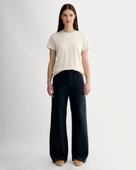 The Slim Crew in Essential Cotton | Heathered Oat