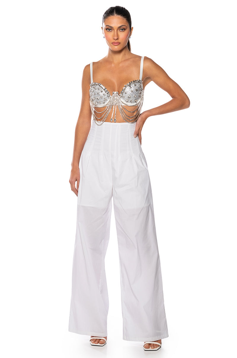 CHOSEN ONE RHINESTONE BRA TOP