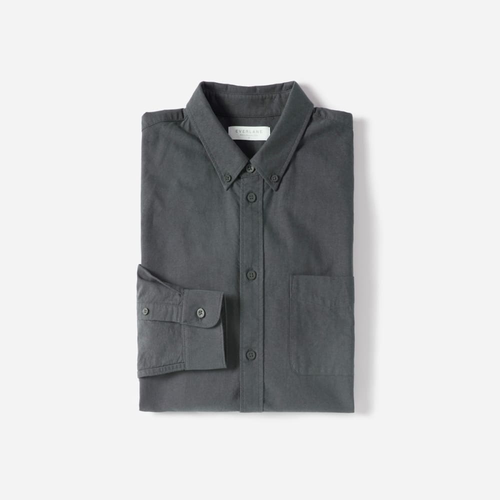 The Slim-Fit Japanese Oxford | Slate Grey | Regular