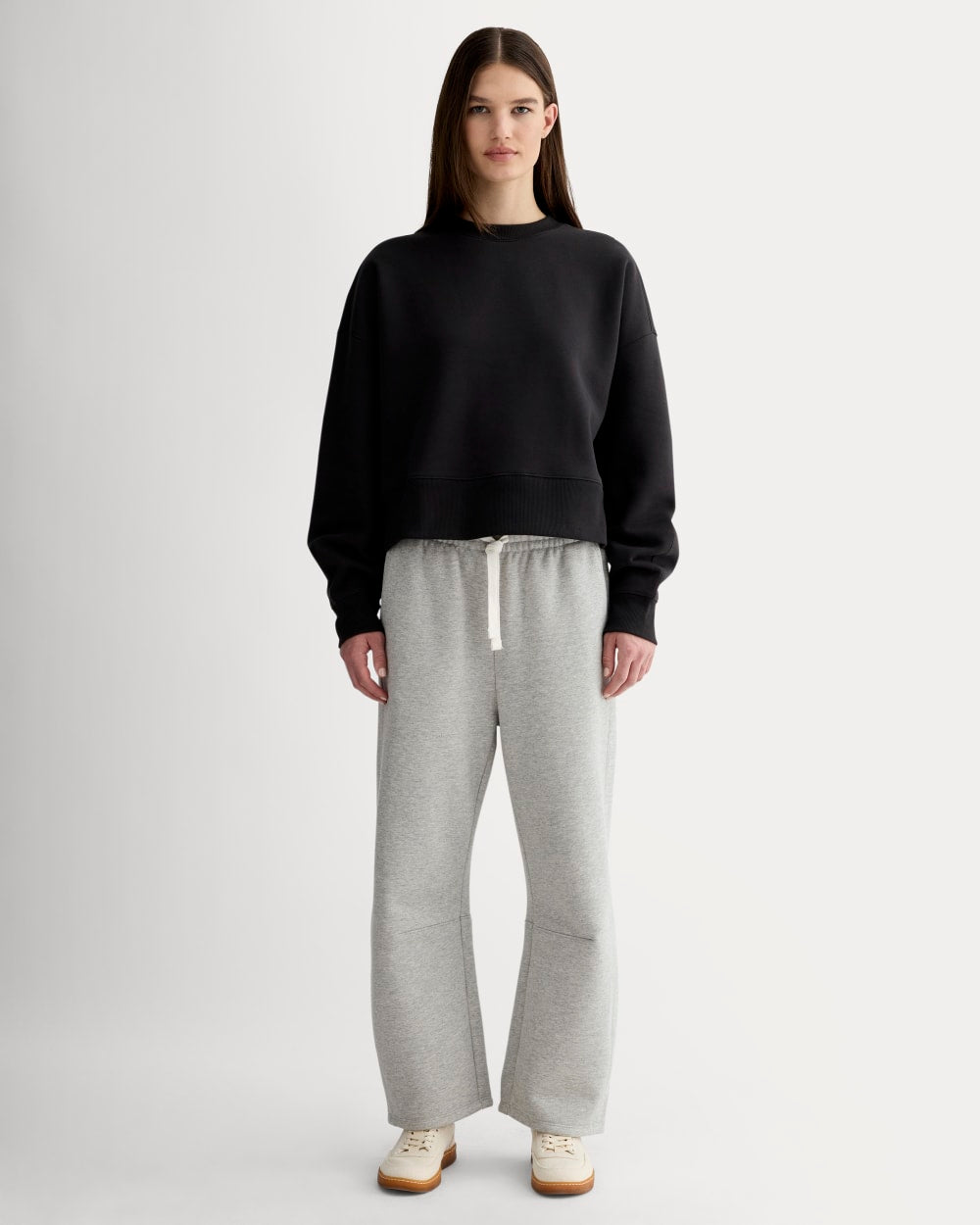 Luxe Fleece Barrel Sweatpant | Heathered Grey