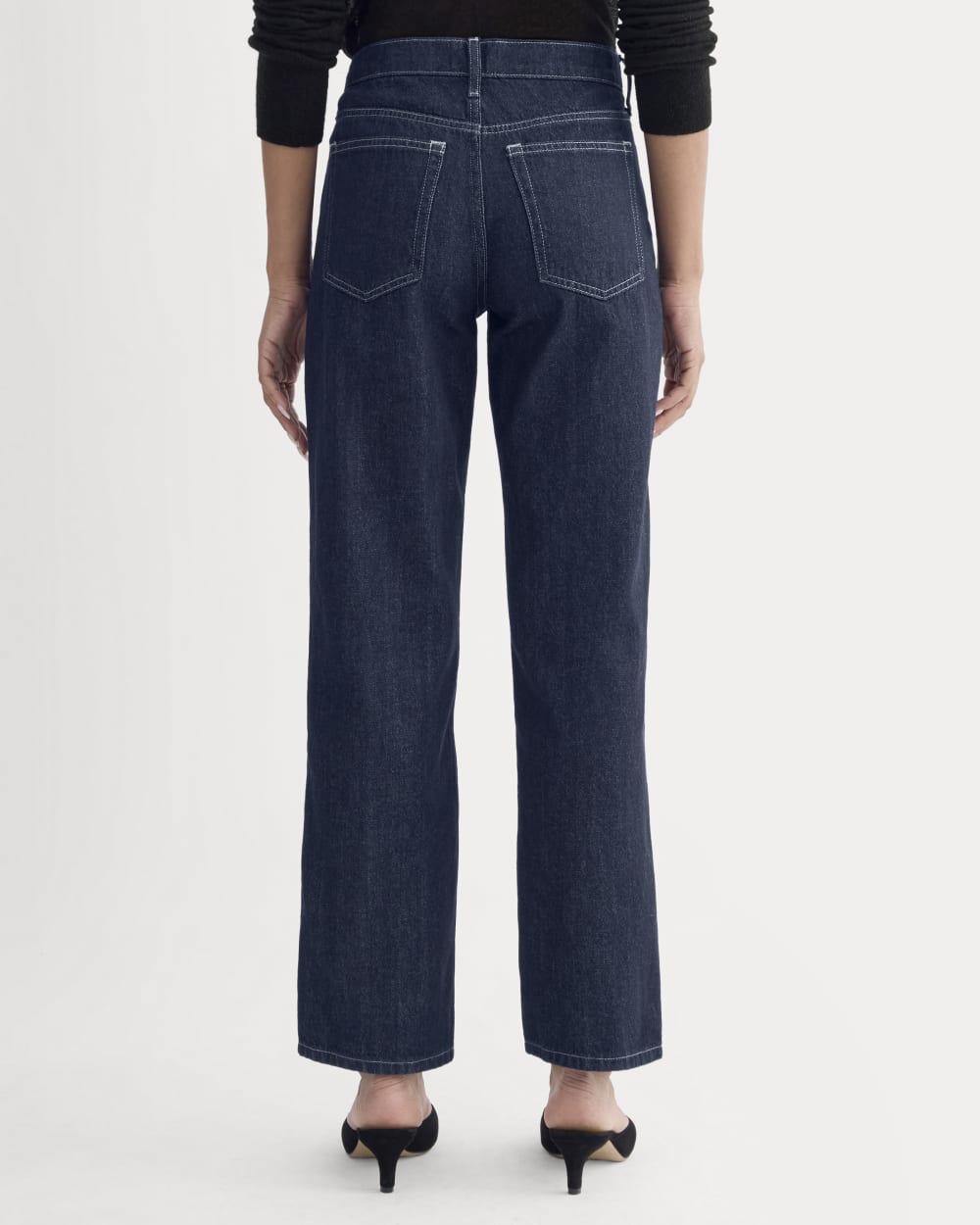 Low-Rise Straight Jean | Tungsten Rinse