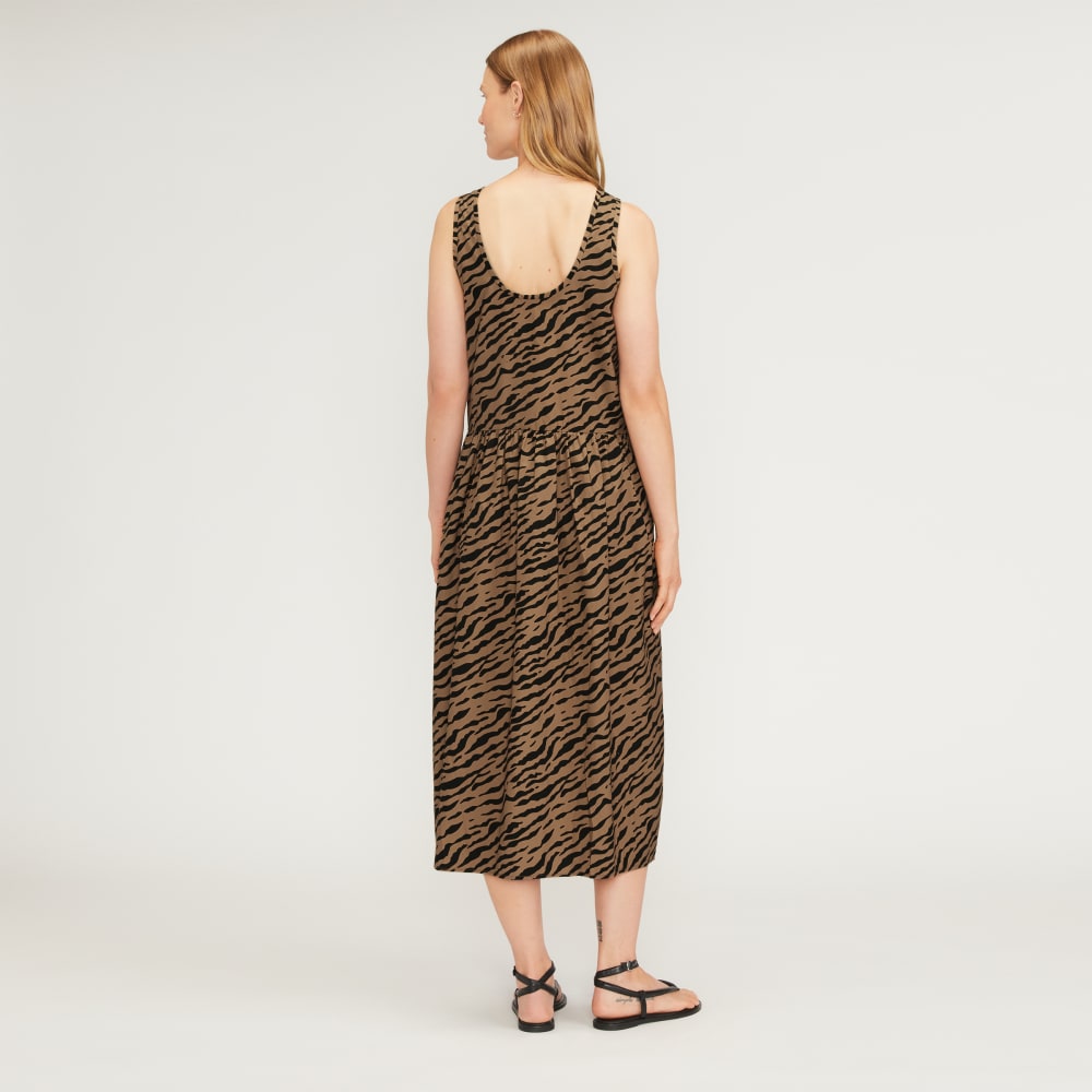 The Poplin Summer Dress | Tiger Stripe Toasted Coconut