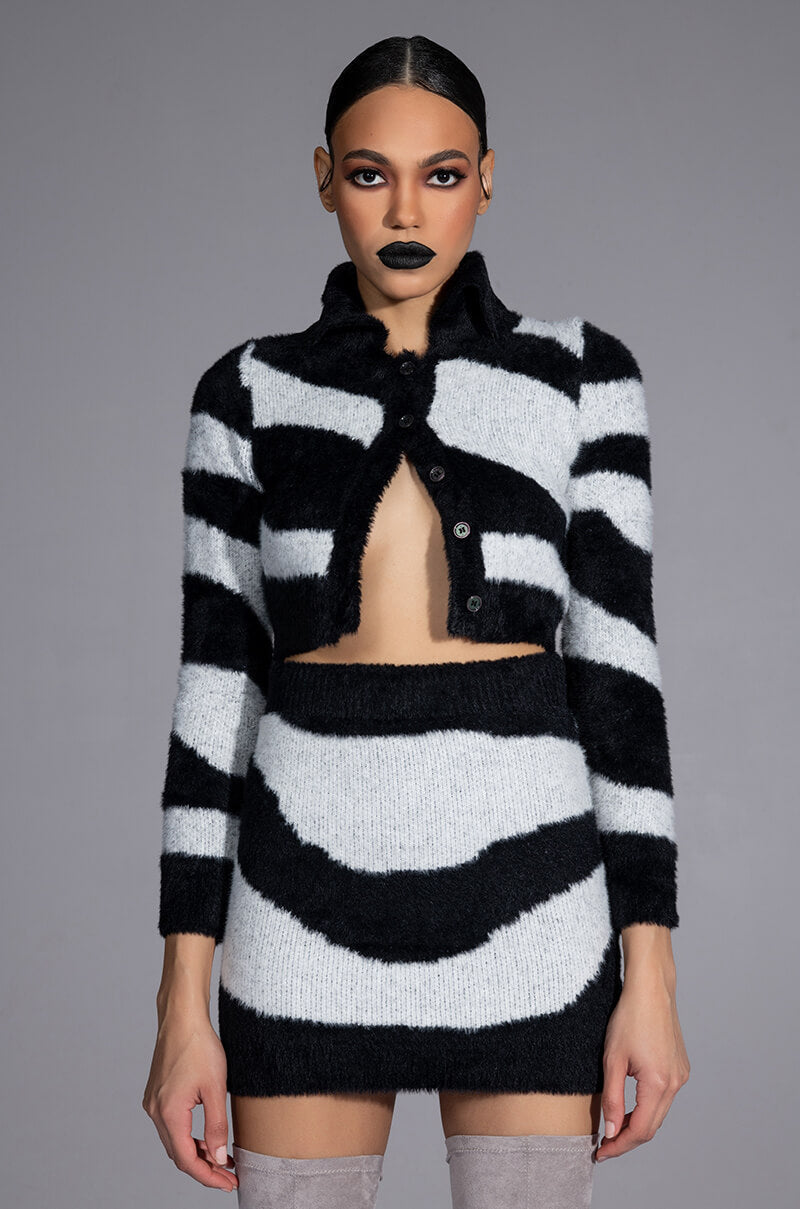 EASY DOES IT KNIT MINI SKIRT