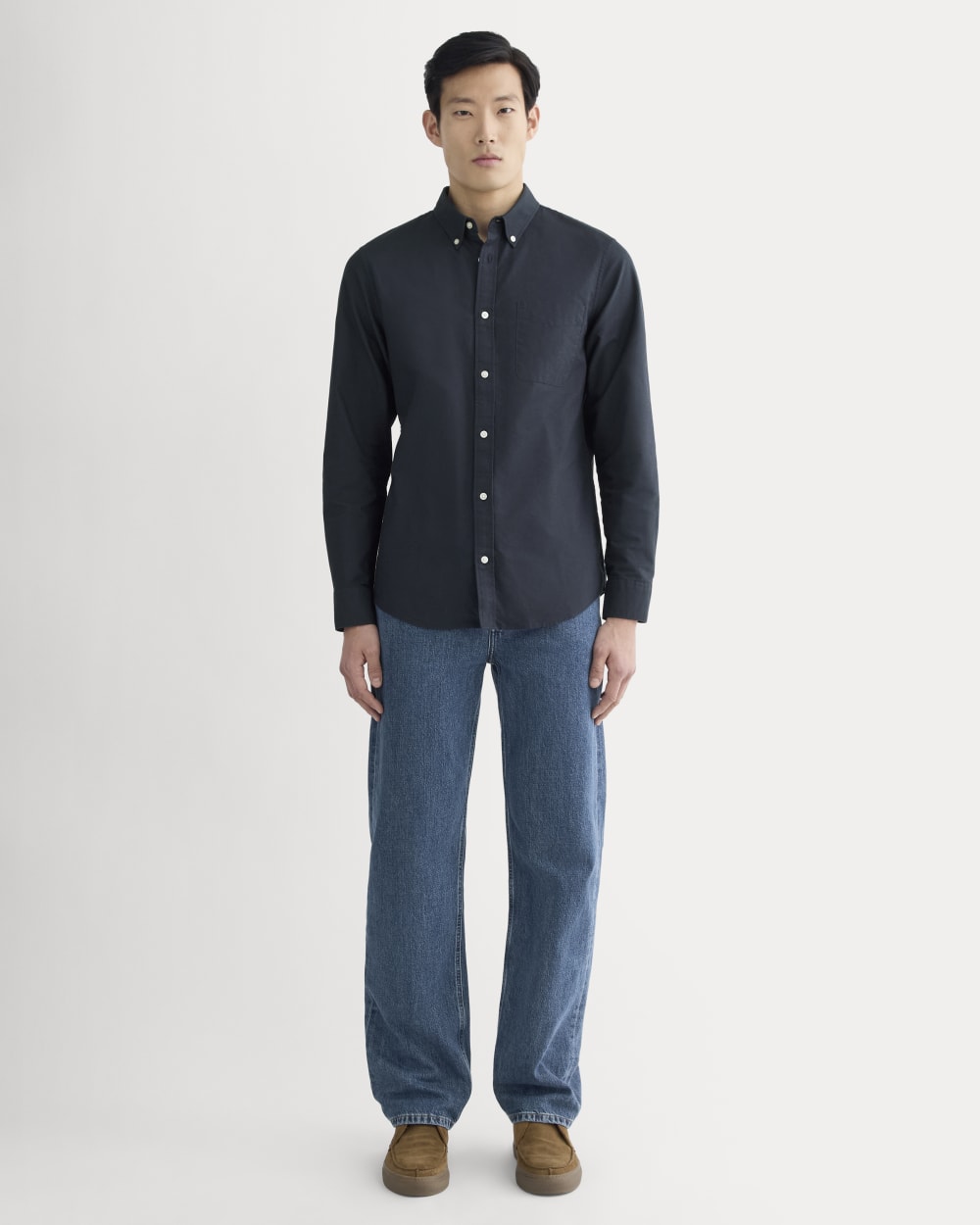 The Slim Oxford Shirt | Navy | Standard