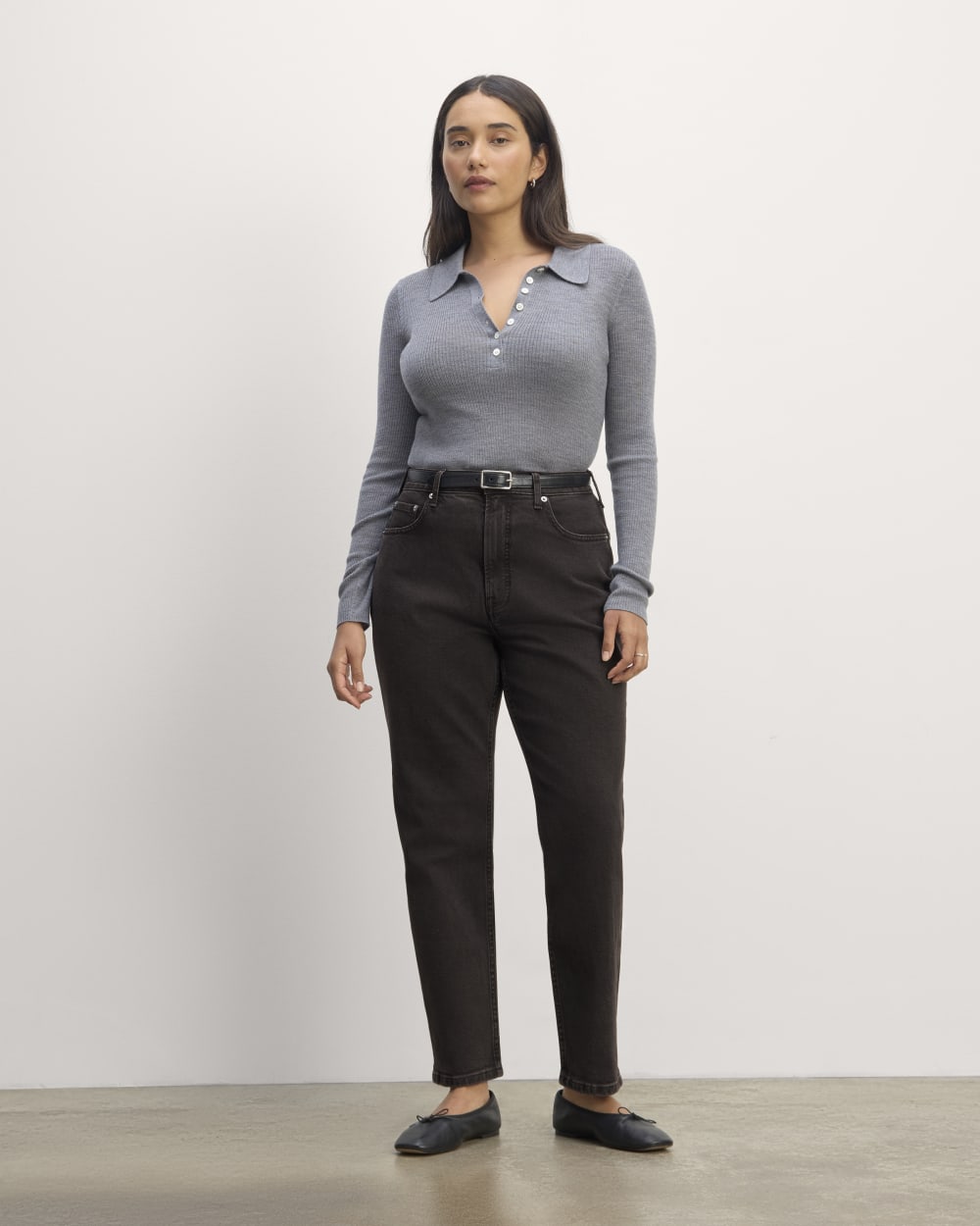The Cheeky Hourglass Jean | Washed Black | 26.5" Inseam