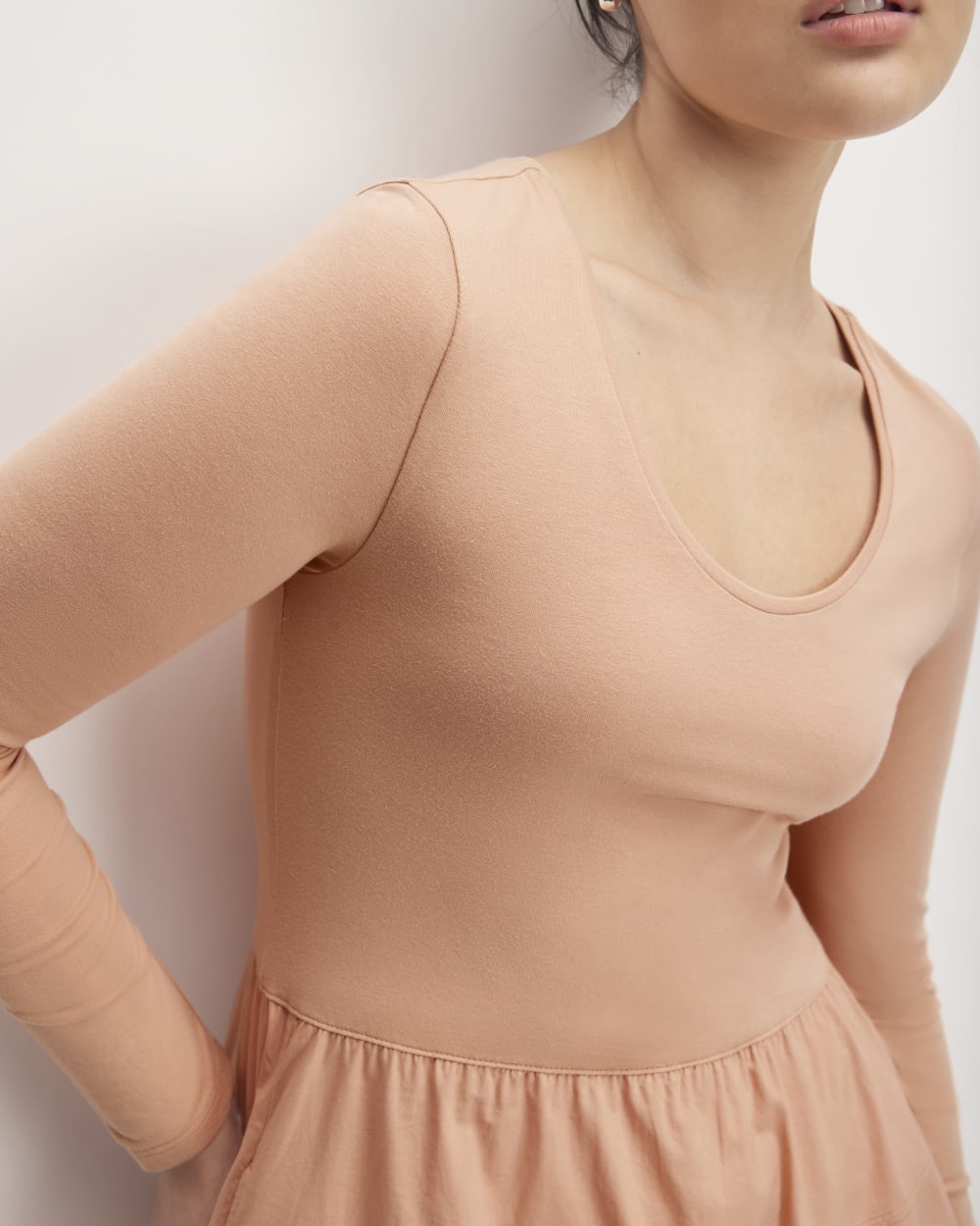 The Long-Sleeve Riviera Dress | Blush Pink