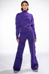 CARISSA COZY KNIT WIDE LEG PANT