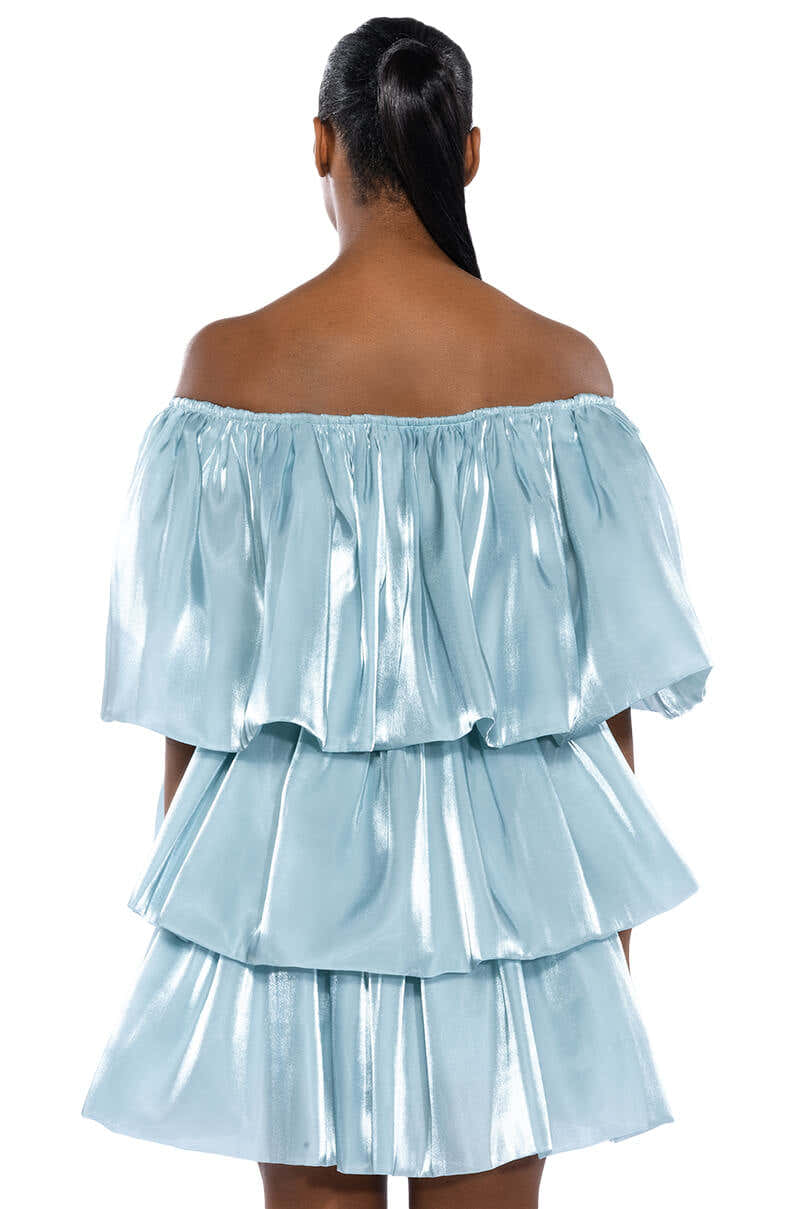 FAIRY DREAMS CHIFFON LAYERED MINI DRESS