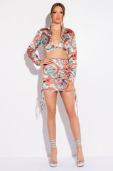 MALTA CROPPED SATIN BLOUSE