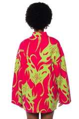 MUSHU GRAPHIC SWEATER MINI DRESS