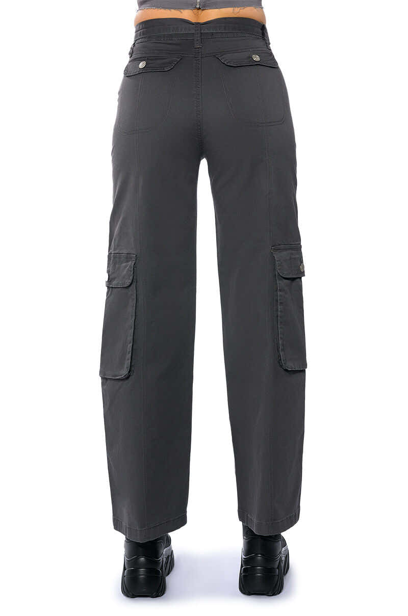 NOTHING ABOUT YOU BELTED CARGO PANTS