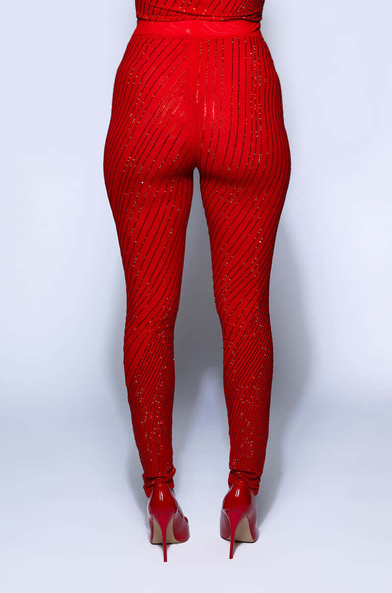 QUEEN OF LOVE RHINESTONE LEGGING