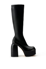 STRENGTH STRETCH CHUNKY BOOT IN BLACK