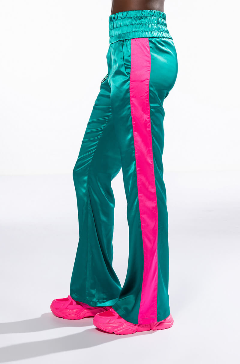 SATIN WIDE LEG JOGGER