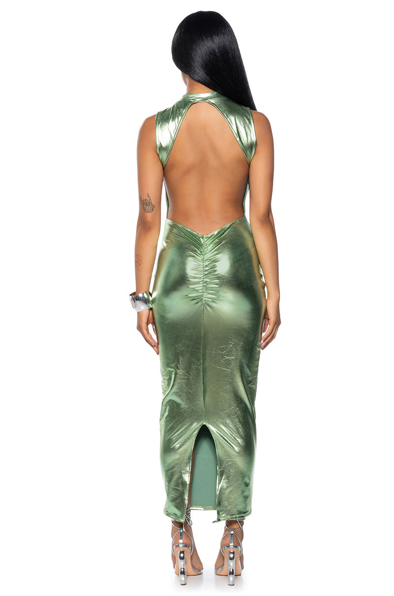 TALK ABOUT ME SLEEVELESS MIDI DRESS