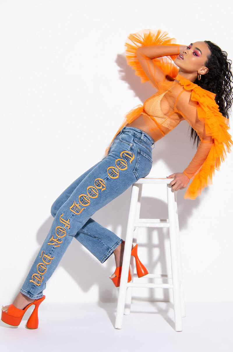 TOO GOOD FOR YOU RELAXED JEANS