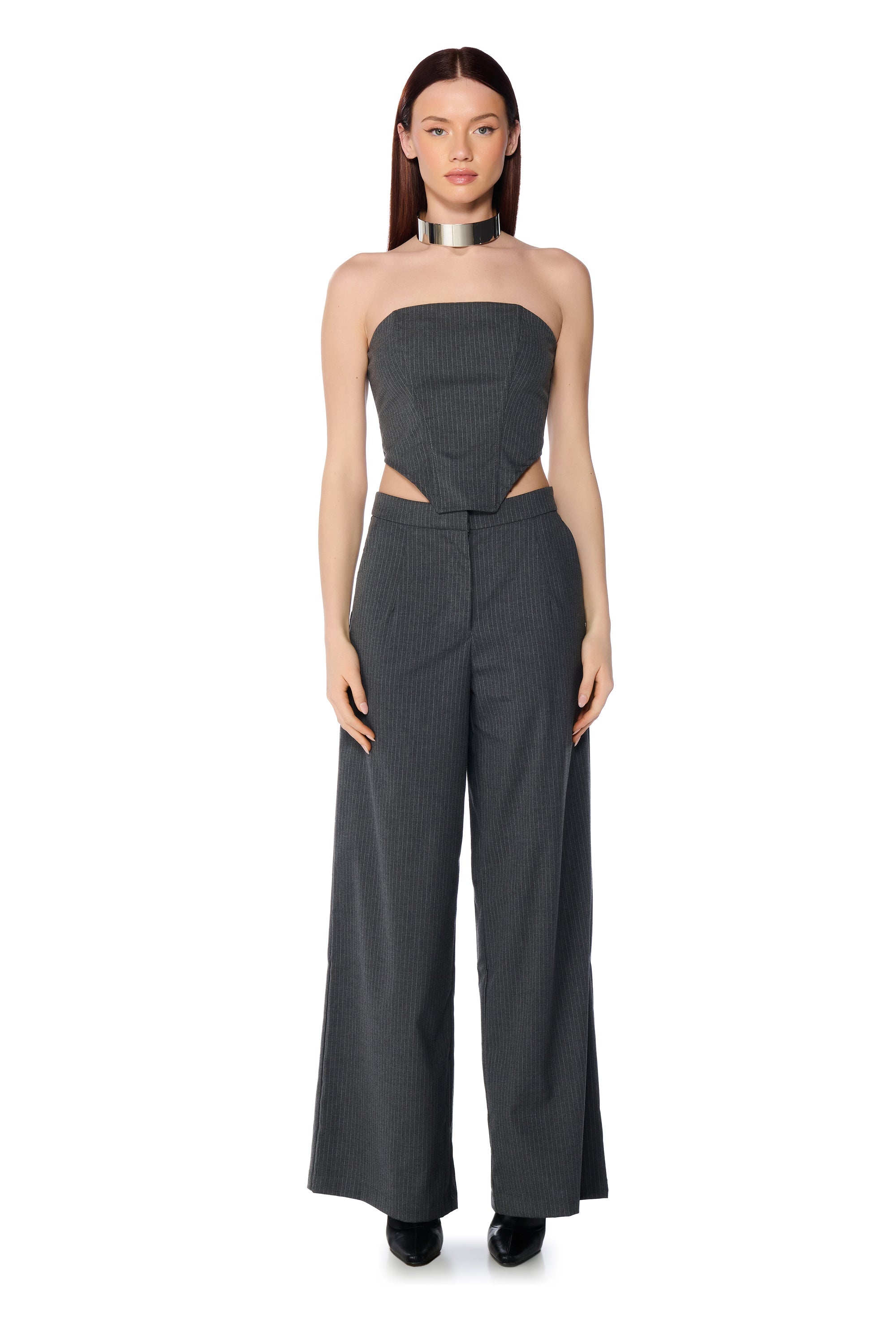 WORK HARD PLAY HARD WIDE LEG TROUSER